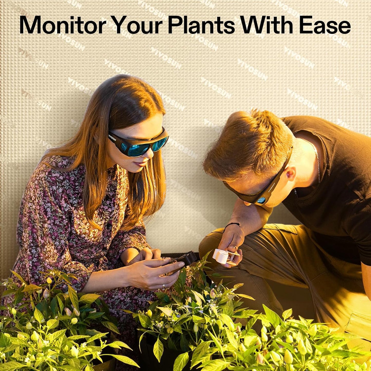 Indoor Hydroponics anti UVA and UVB Grow Room Glasses Goggles with Glasses Case, Blue