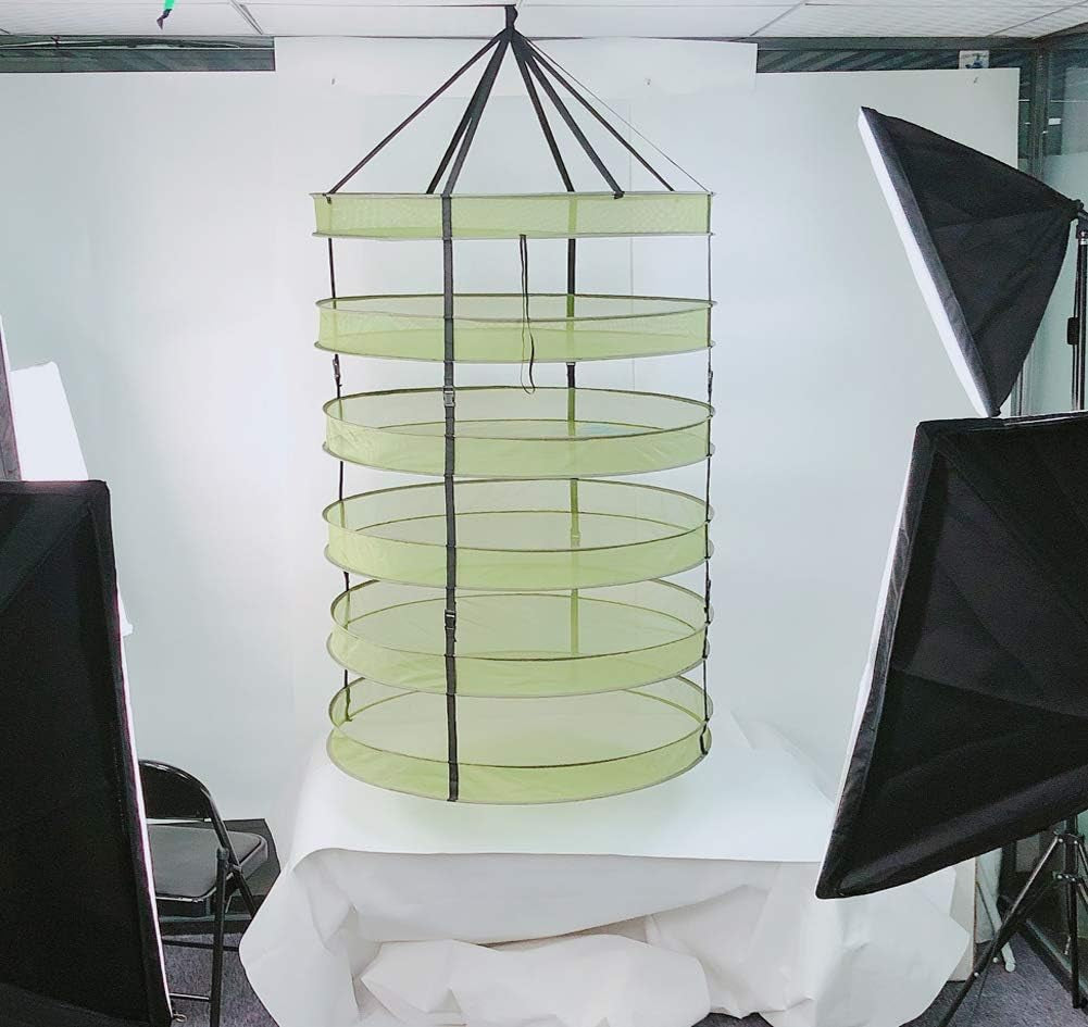 Herb Drying Rack 3 Ft Hanging Dry Net 36 Inch for Curing Hydroponic Herb Vegetable Fruit Flower