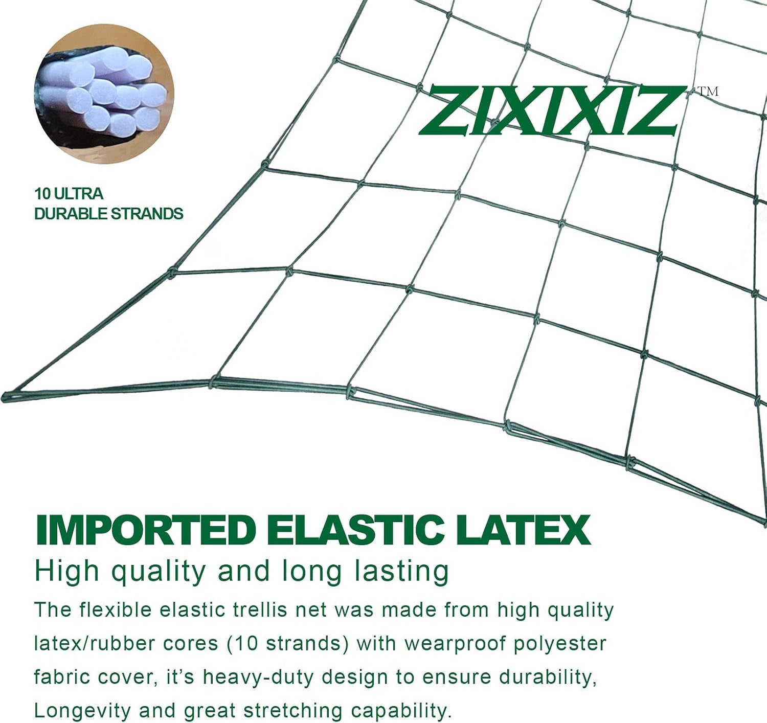 Trellis Netting for 4X4 Ft Grow Tents, Dual-Layer Flexible Net 3X3 Ft with Stainless Steel Hooks&Plant Labels&Garden Plant Twist Tie &Hook and Loop Tape (49&100 Meshes)
